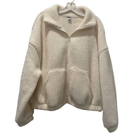 Womens Fleece Sweater Jacket Large Cozy Full Zip Casual Outdoors Layering - Picture 1 of 6
